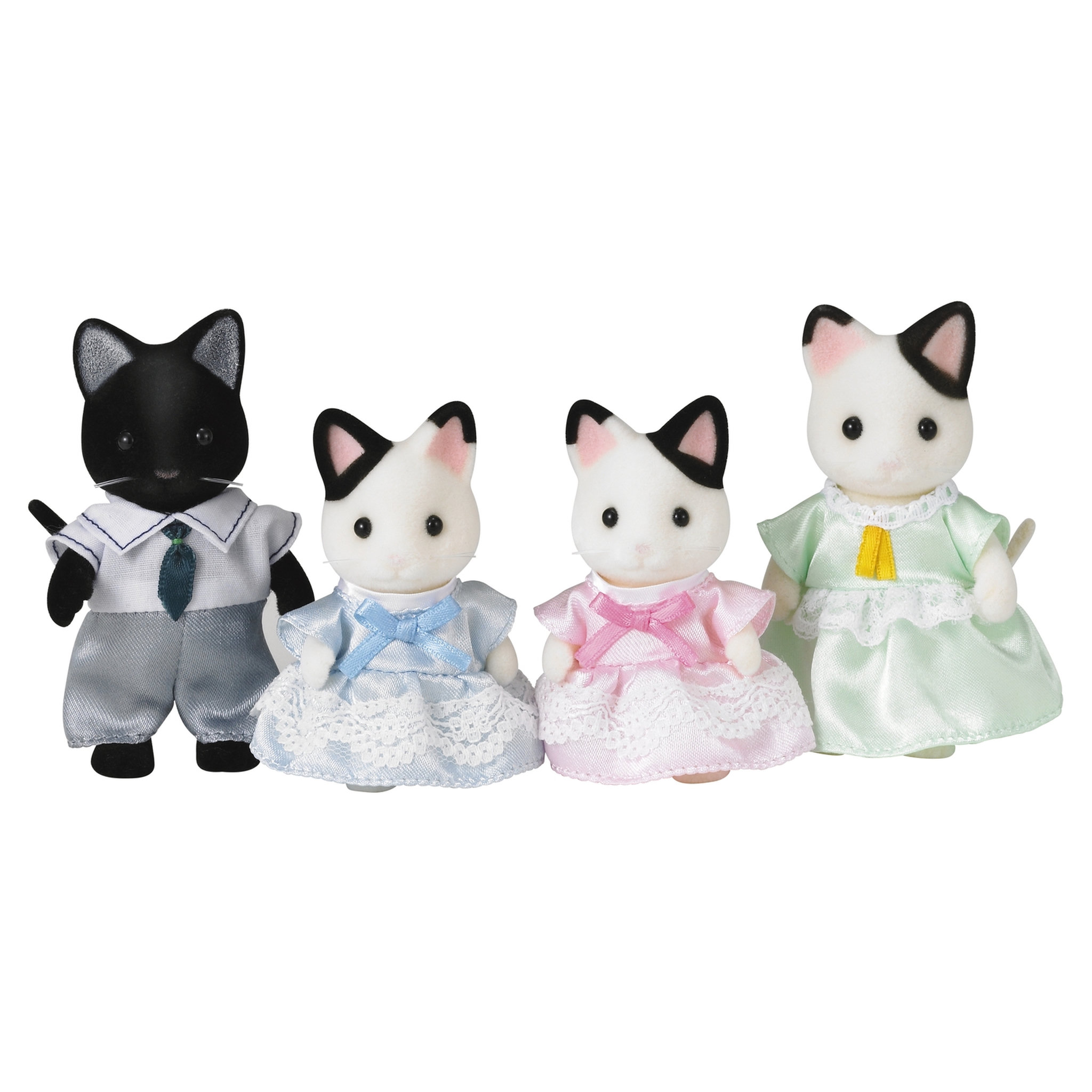 Voir la diapositive 1 : Sylvanian families 5181 - Famille chat bicolore - Sylvanian Families
