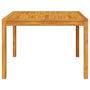 Voir la diapositive 5 : VIDAXL Table a manger de jardin 110x110x75 cm bois d'acacia massif