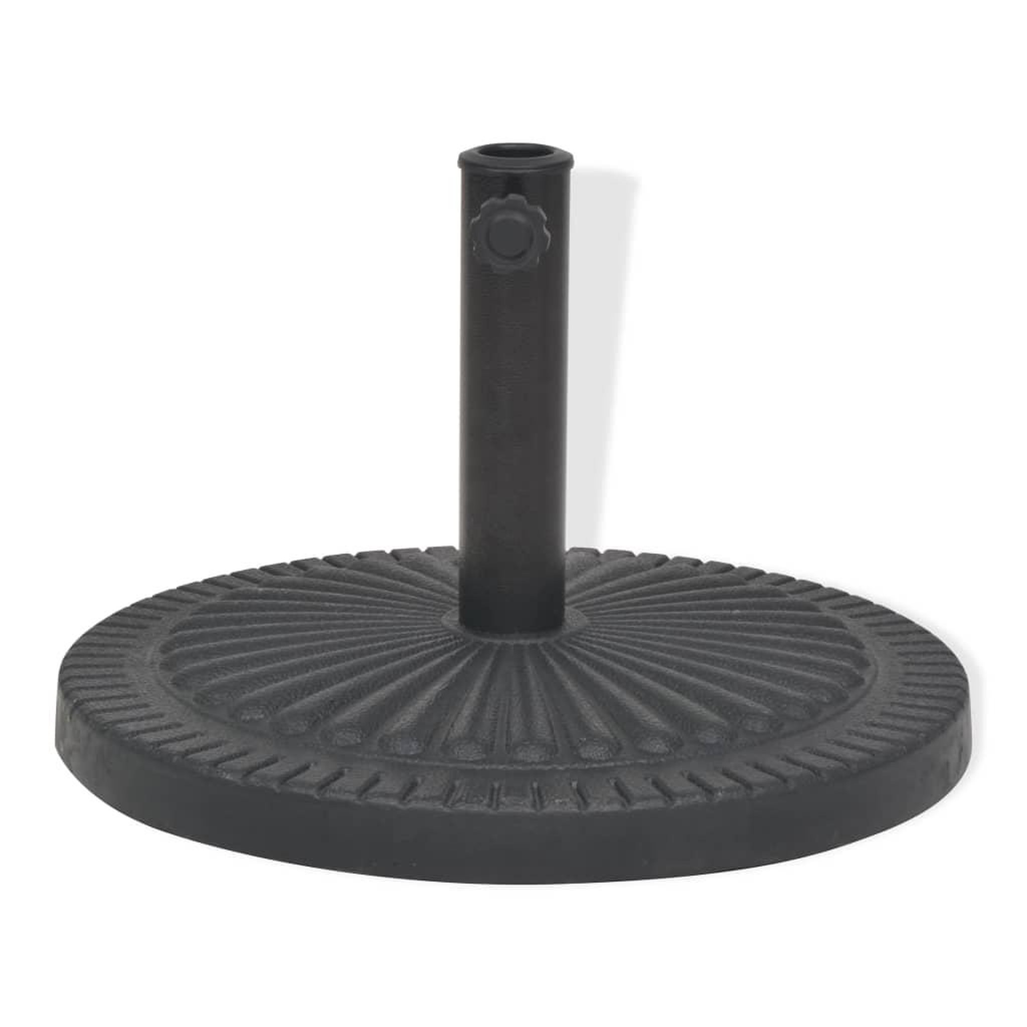Voir la diapositive 2 : VIDAXL Socle de parasol Resine Rond Noir 14 kg