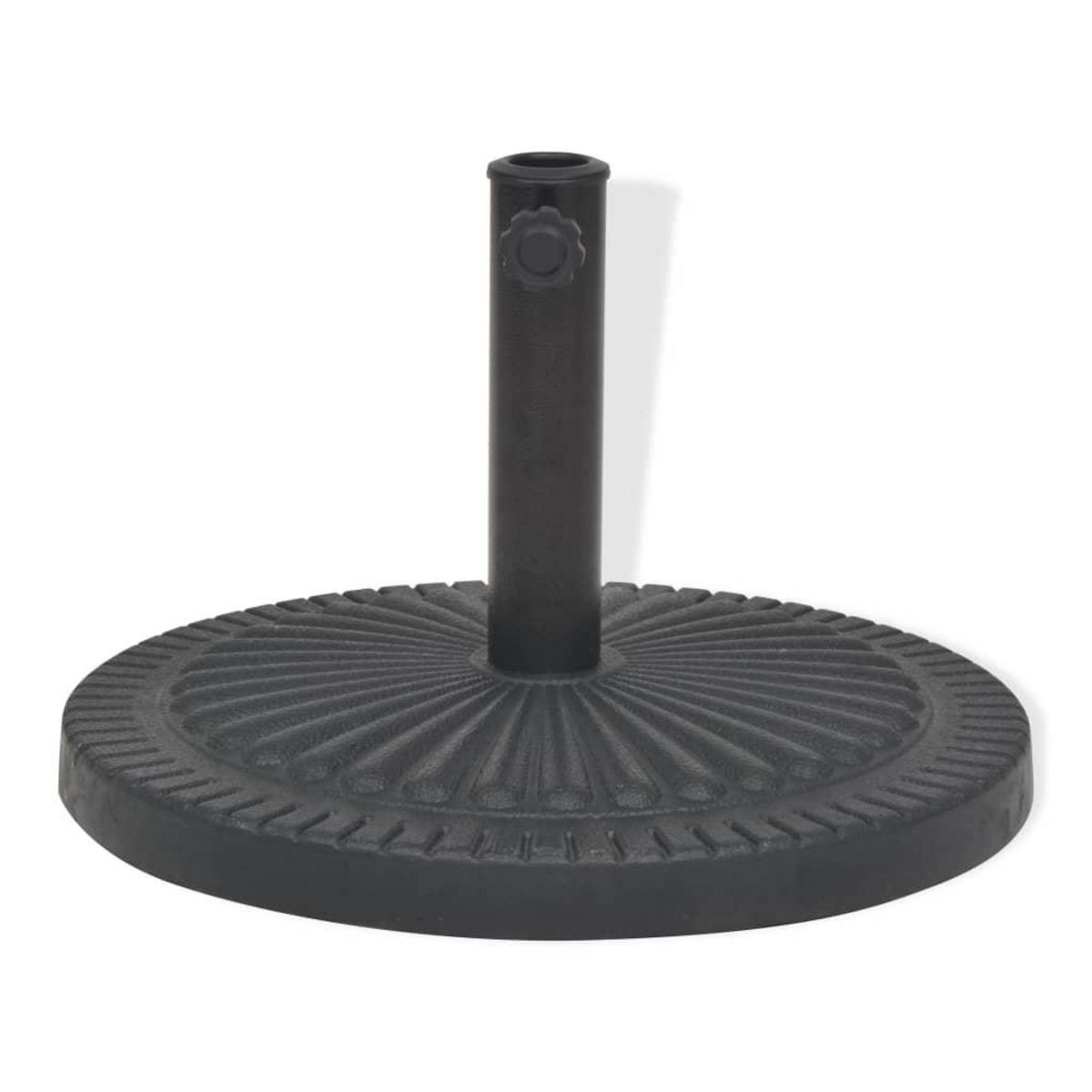 VIDAXL Socle de parasol Resine Rond Noir 14 kg