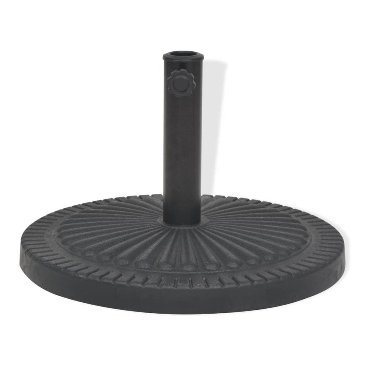 VIDAXL Socle de parasol Resine Rond Noir 14 kg