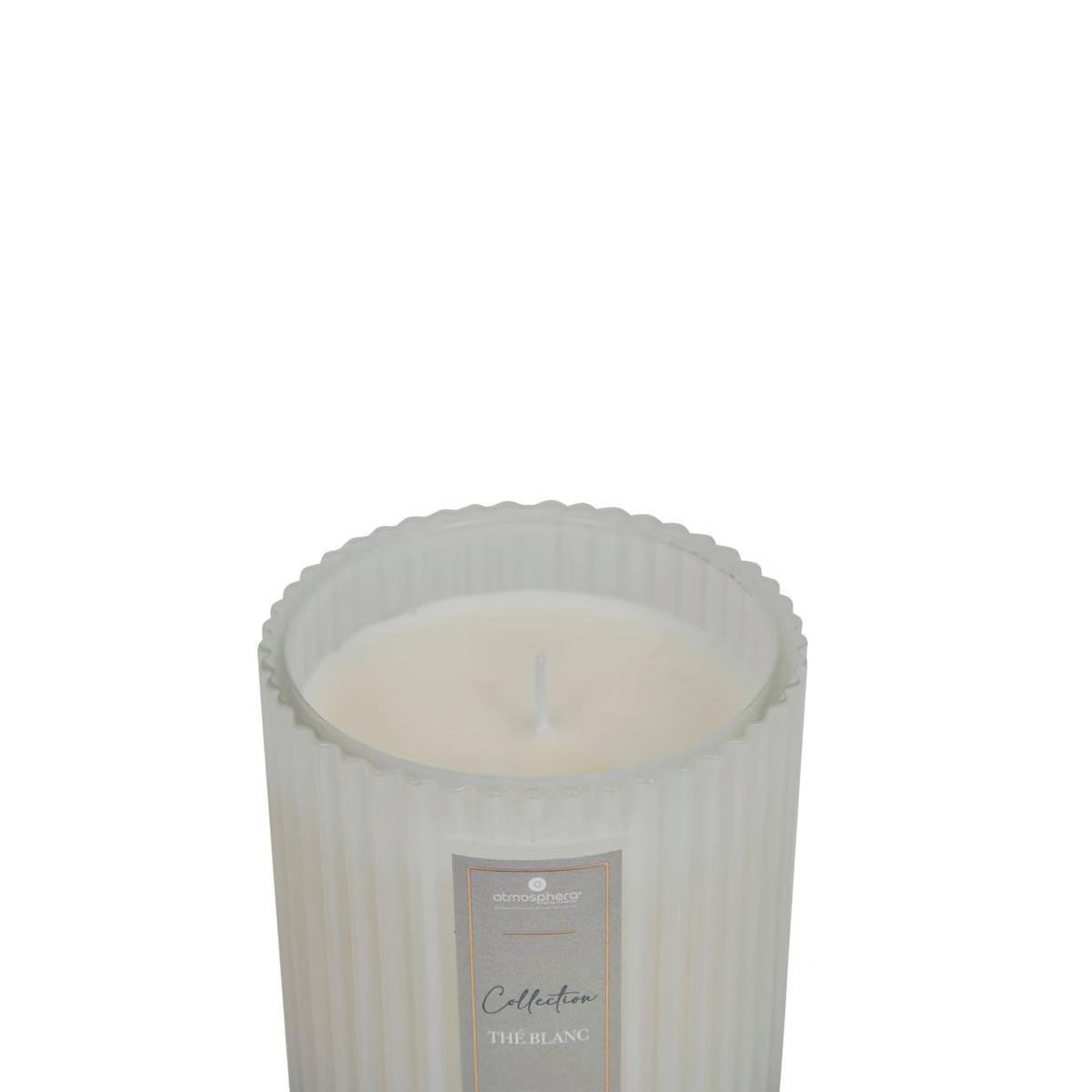 Voir la diapositive 2 : ATMOSPHERA Bougie parfumée en verre  albie  290g thé blanc