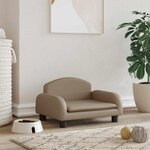 VIDAXL Lit pour chien cappuccino 50x40x30 cm similicuir