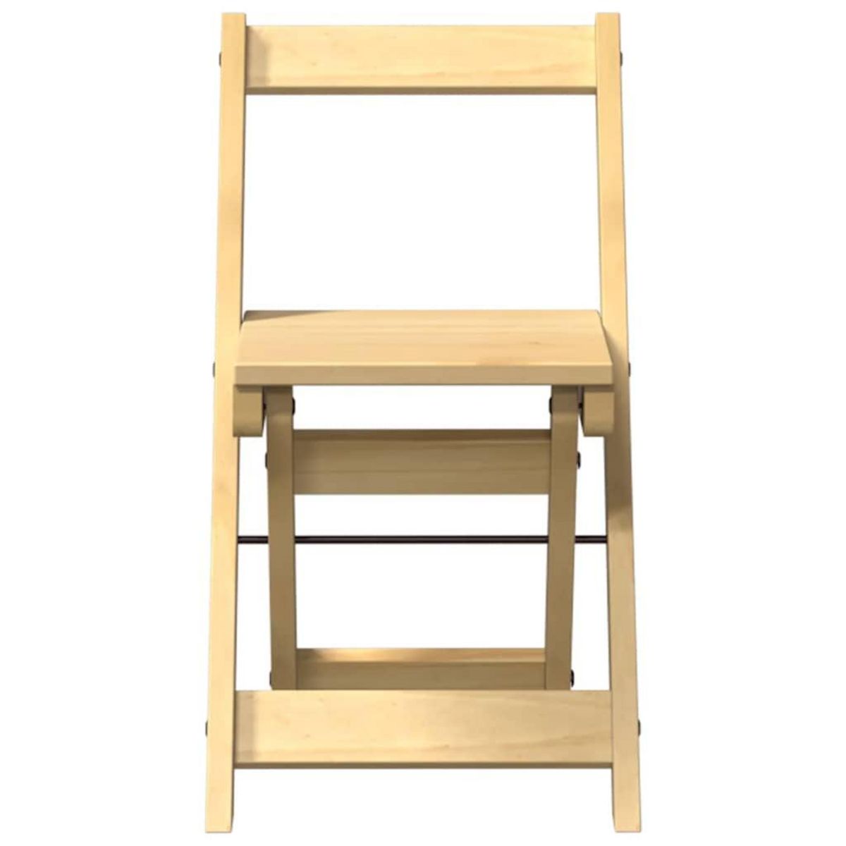 VIDAXL Chaises a manger pliables lot de 4  bois massif de pin