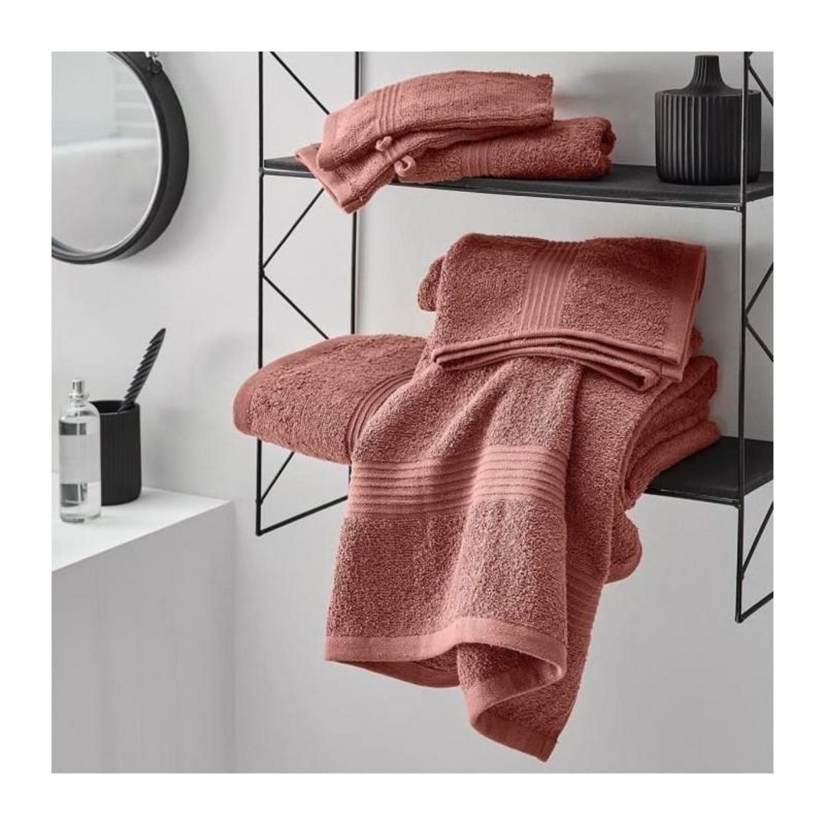 Today TODAY Essential - Maxi drap de bain 90x150 cm 100% Coton coloris terracotta