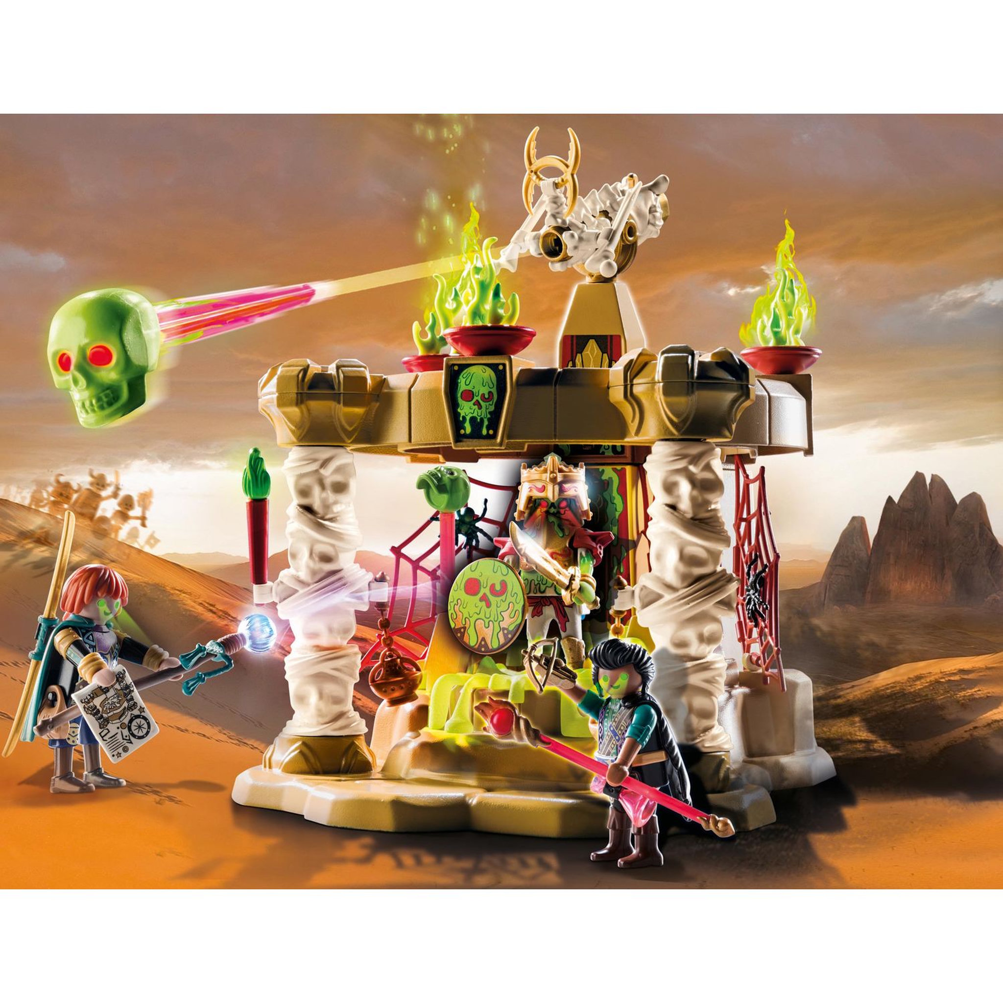 Voir la diapositive 5 : PLAYMOBIL 70751 Noverlmore - Sables de Sal'ahari - Temple des Squelettes