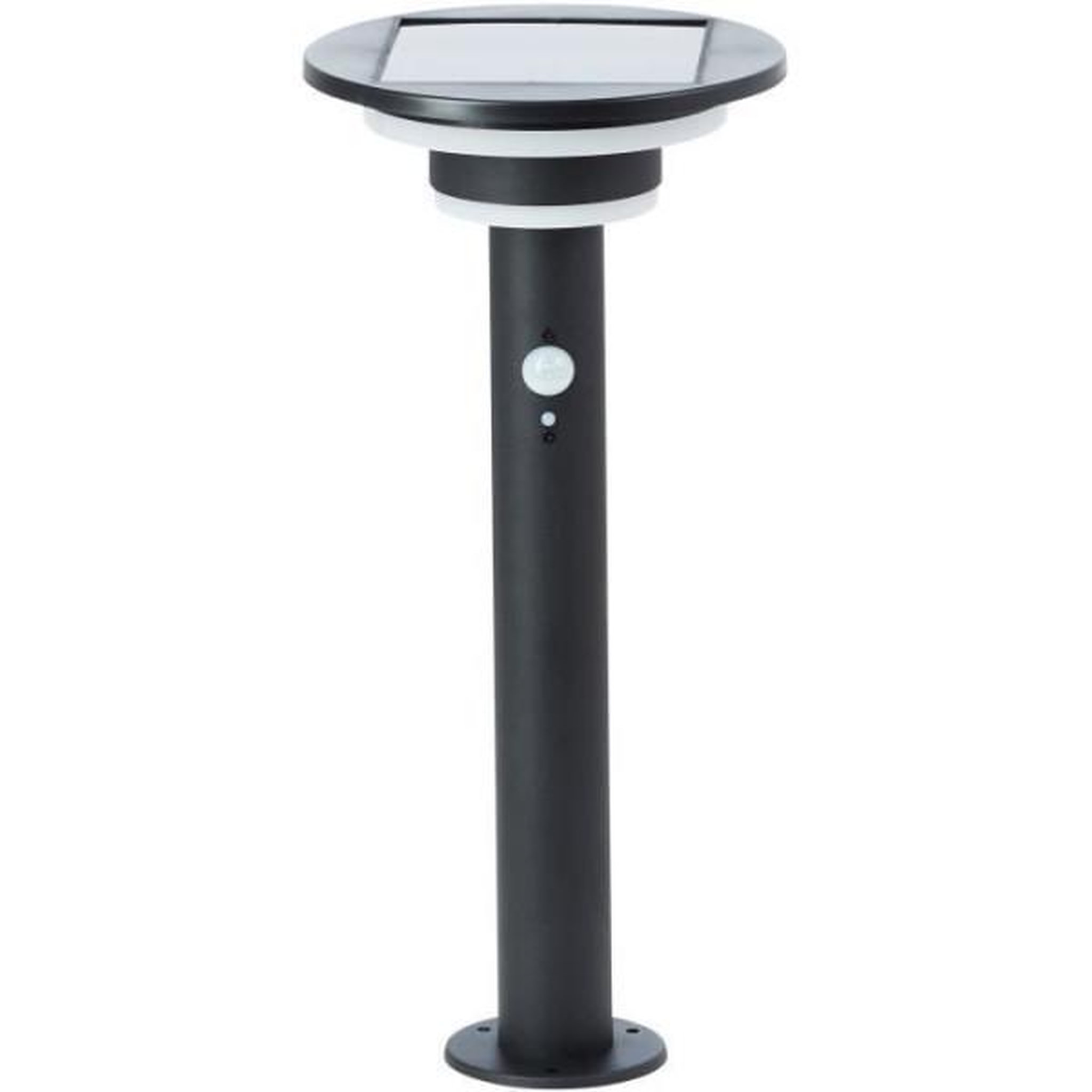 Voir la diapositive 2 : BRILLIANT Borne extérieure - BRILLIANT - GARVINA - LED et solaire - Détecteur de mouvement - Acier inoxydable et plastique - 4 W - Noir