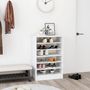 Voir la diapositive 3 : VIDAXL Armoire a chaussures Blanc 60x35x92 cm Bois d'ingenierie