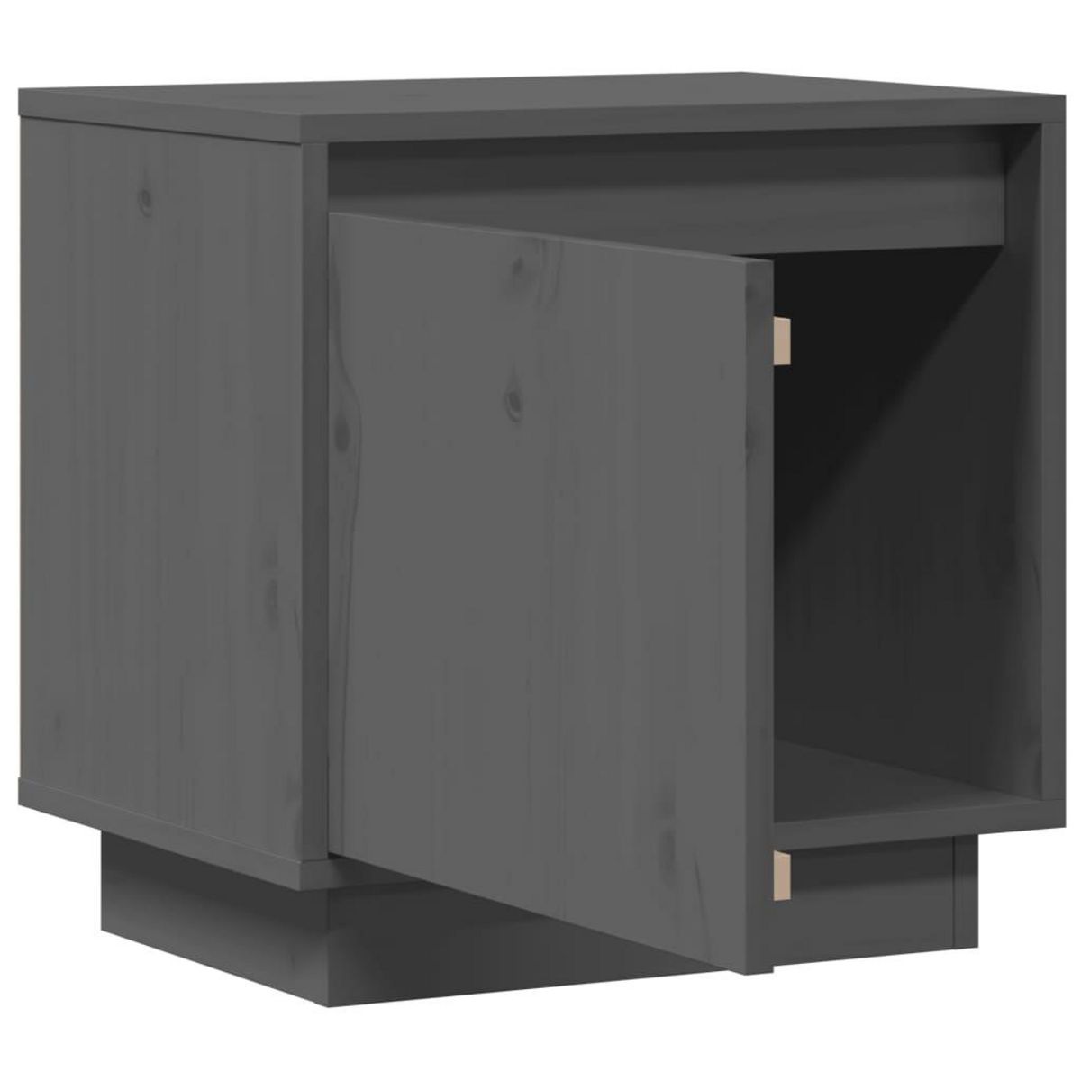 VIDAXL Tables de chevet 2 pcs Gris 40x30x40 cm Bois de pin solide