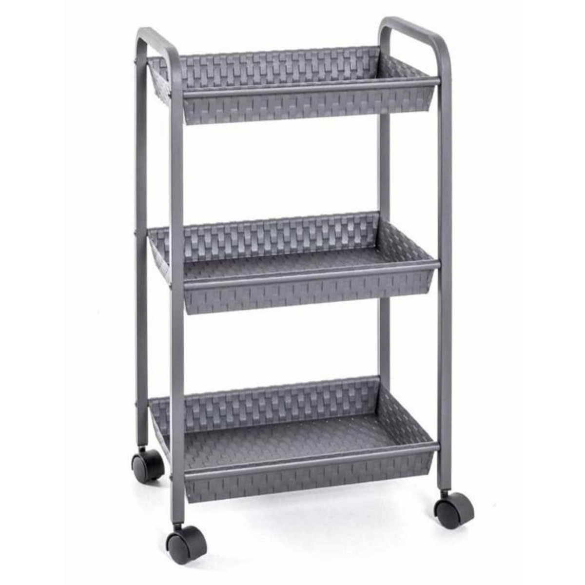 Paris Prix Desserte de Cuisine 3 Niveaux  Melo  72cm Gris