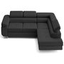 Voir la diapositive 1 : LISA DESIGN Zaria - canapé d'angle droit 5 places convertible avec coffre et têtières en simili
