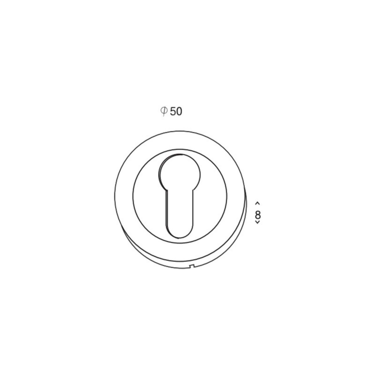 ESPACE-BRICOLAGE Pack poignée et rosace de porte Aluminium - Pyla - Finition Chrome perle