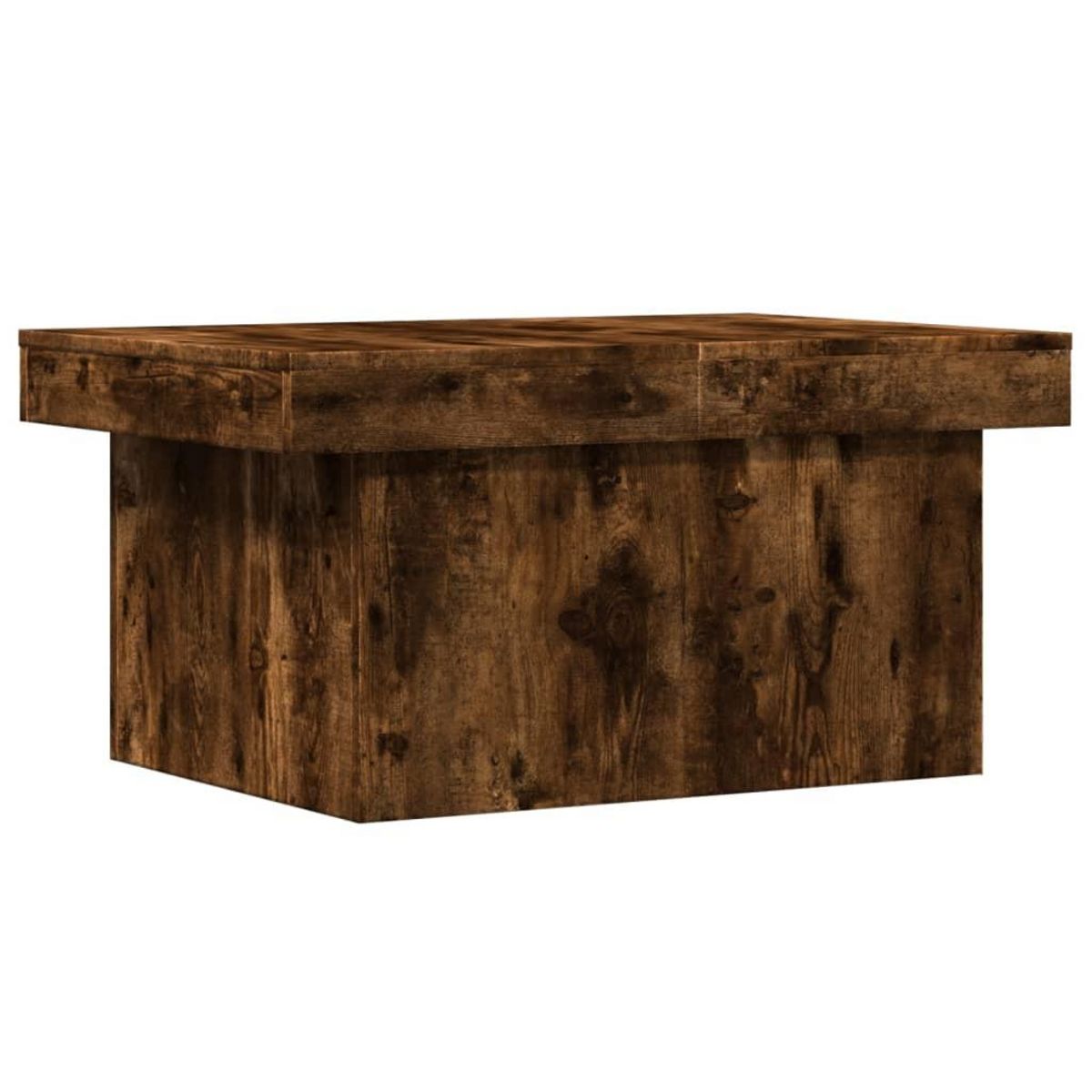VIDAXL Table basse chene fume 80x55x40 cm bois d'ingenierie