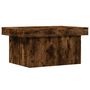 Voir la diapositive 2 : VIDAXL Table basse chene fume 80x55x40 cm bois d'ingenierie