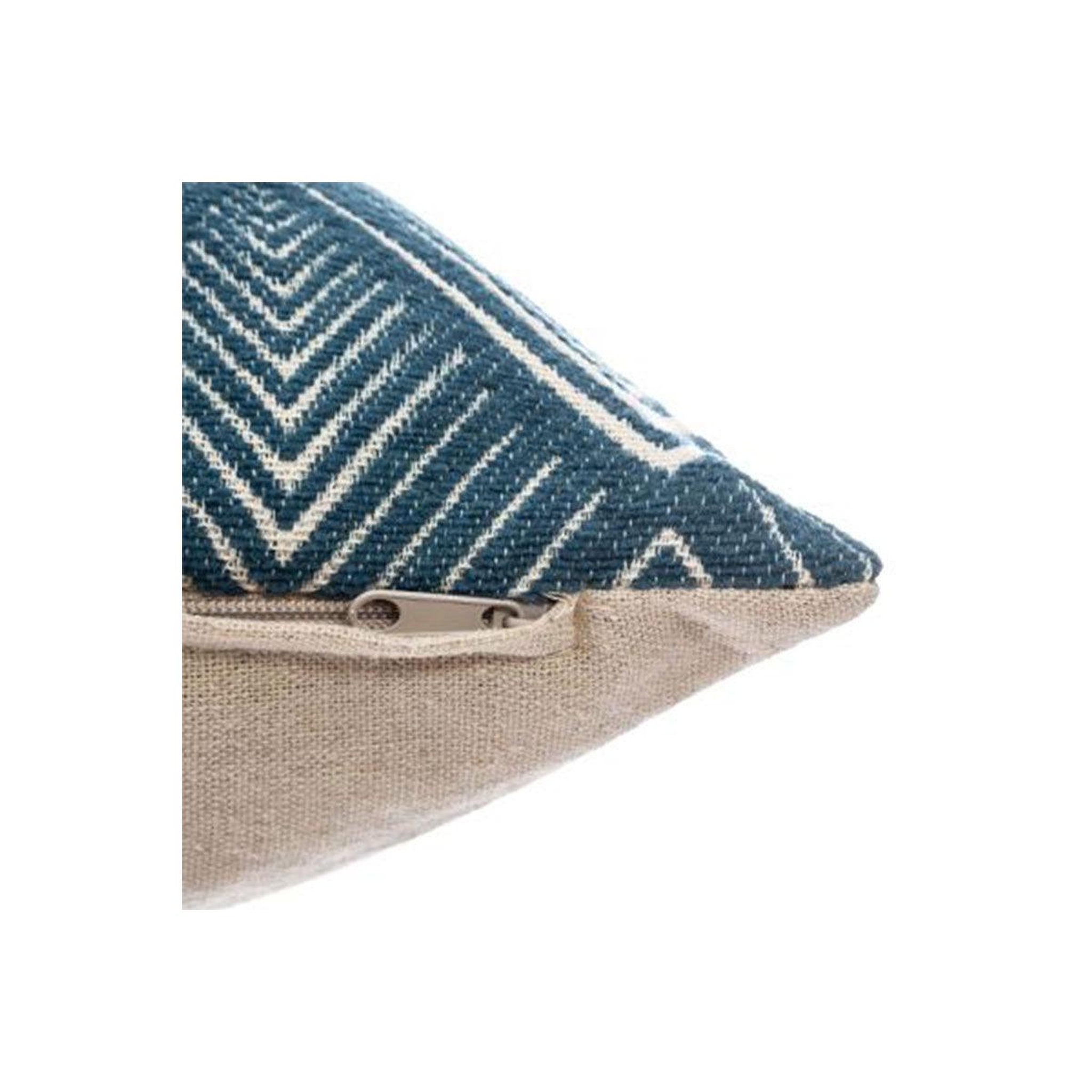 Voir la diapositive 3 : ATMOSPHERA Housse de coussin  chen geo  40x40cm bleu