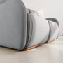 Voir la diapositive 4 : LISA DESIGN Penelope - canapé droit modulable 2 places en velours texturé