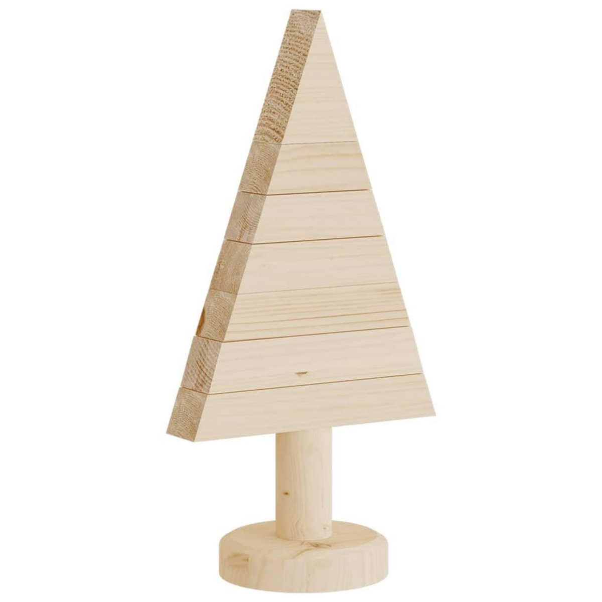 VIDAXL Arbres de Noël en bois pour decoration 2 pcs 30 cm pin massif