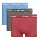 CALVIN KLEIN JEANS x3 Boxers Bleu/Kaki/ Homme Calvin Klein  ow Rise. Coloris disponibles : Rose