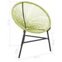 Voir la diapositive 6 : VIDAXL Chaise de jardin Acapulco Resine tressee Vert