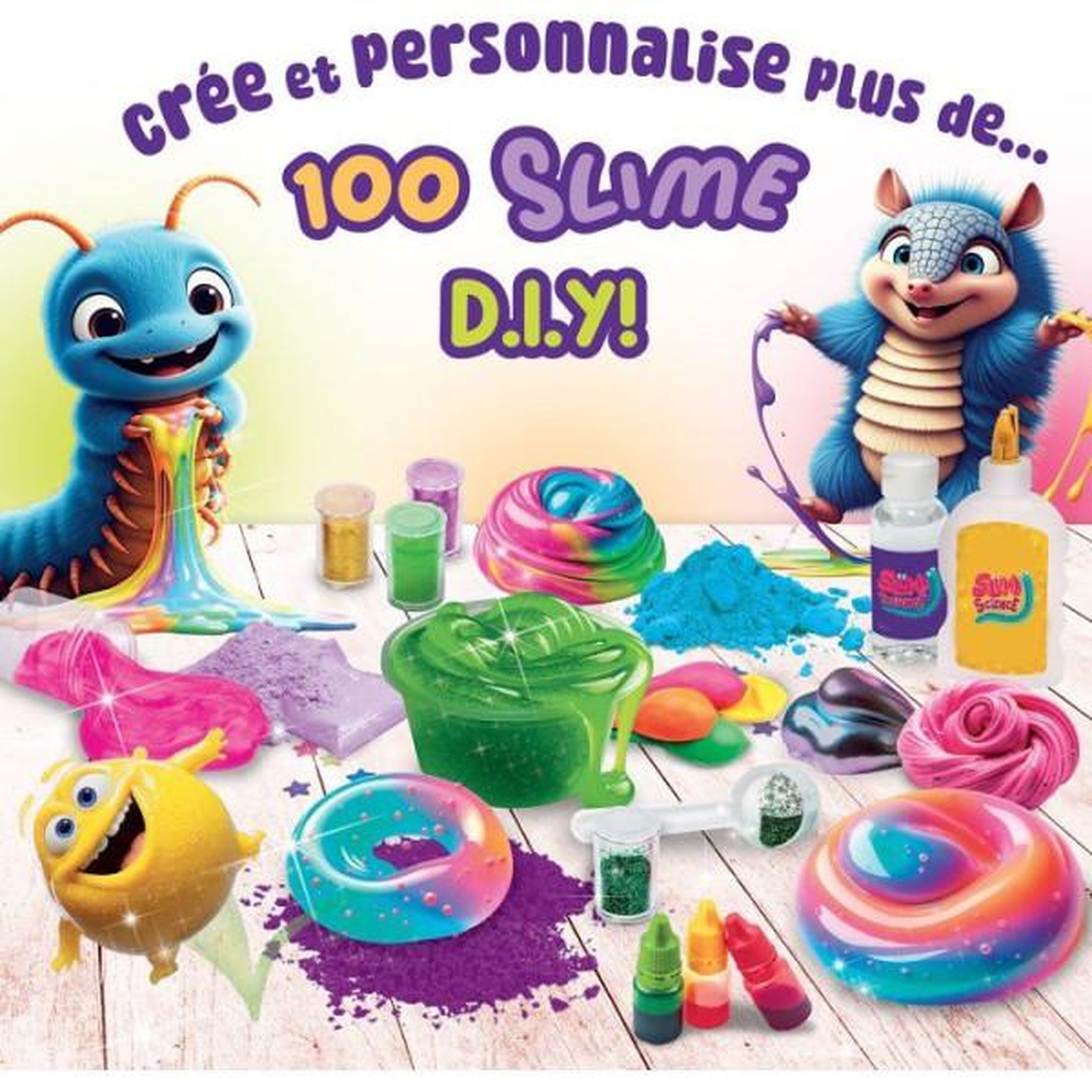 Voir la diapositive 2 : LISCIANI GIOCHI Slumi Science 100 Slimes - Coffret scientifique créatif - LISCIANI - 100 recettes de slime - Expériences ludiques