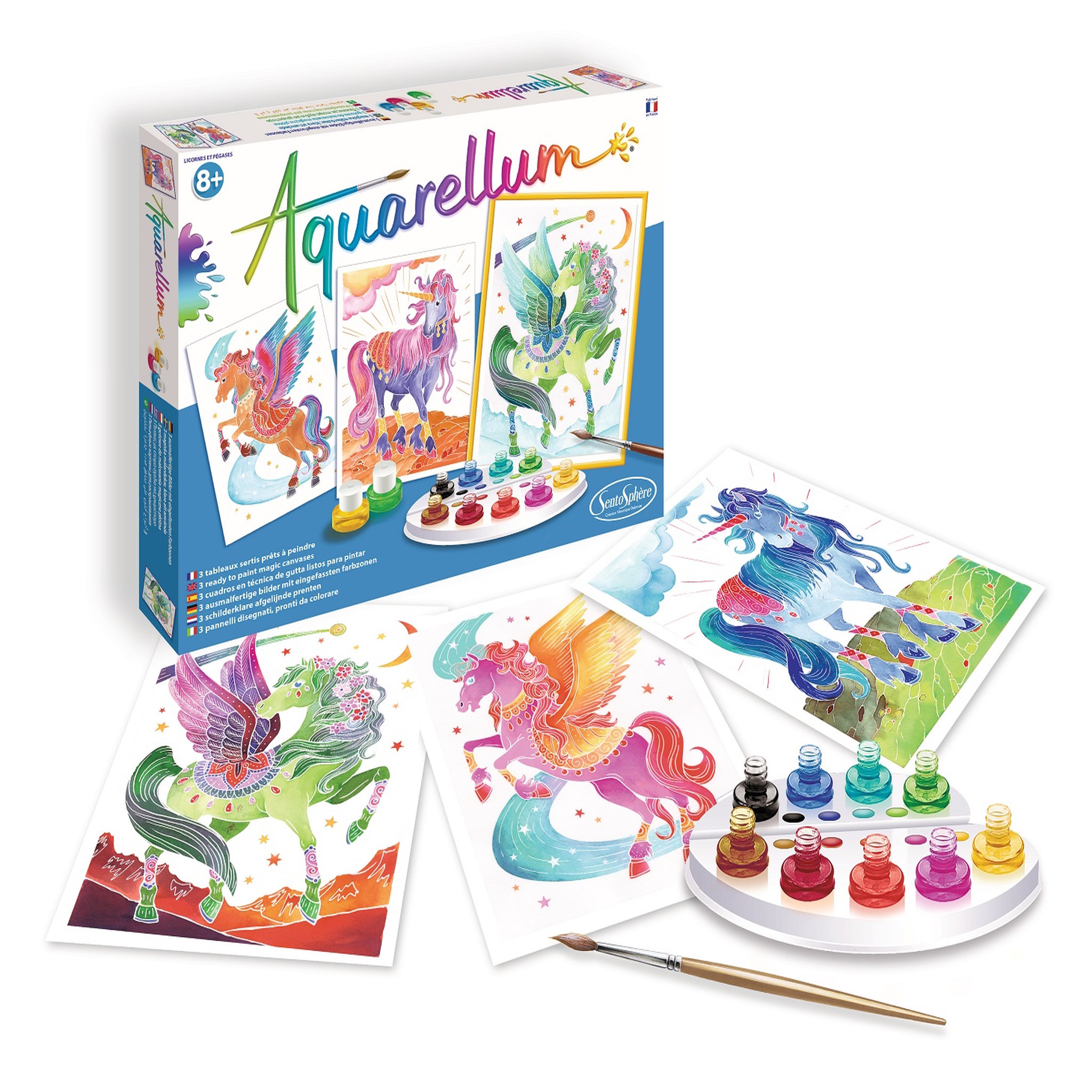 Sentosphère Aquarellum - Thème licornes et pégases 