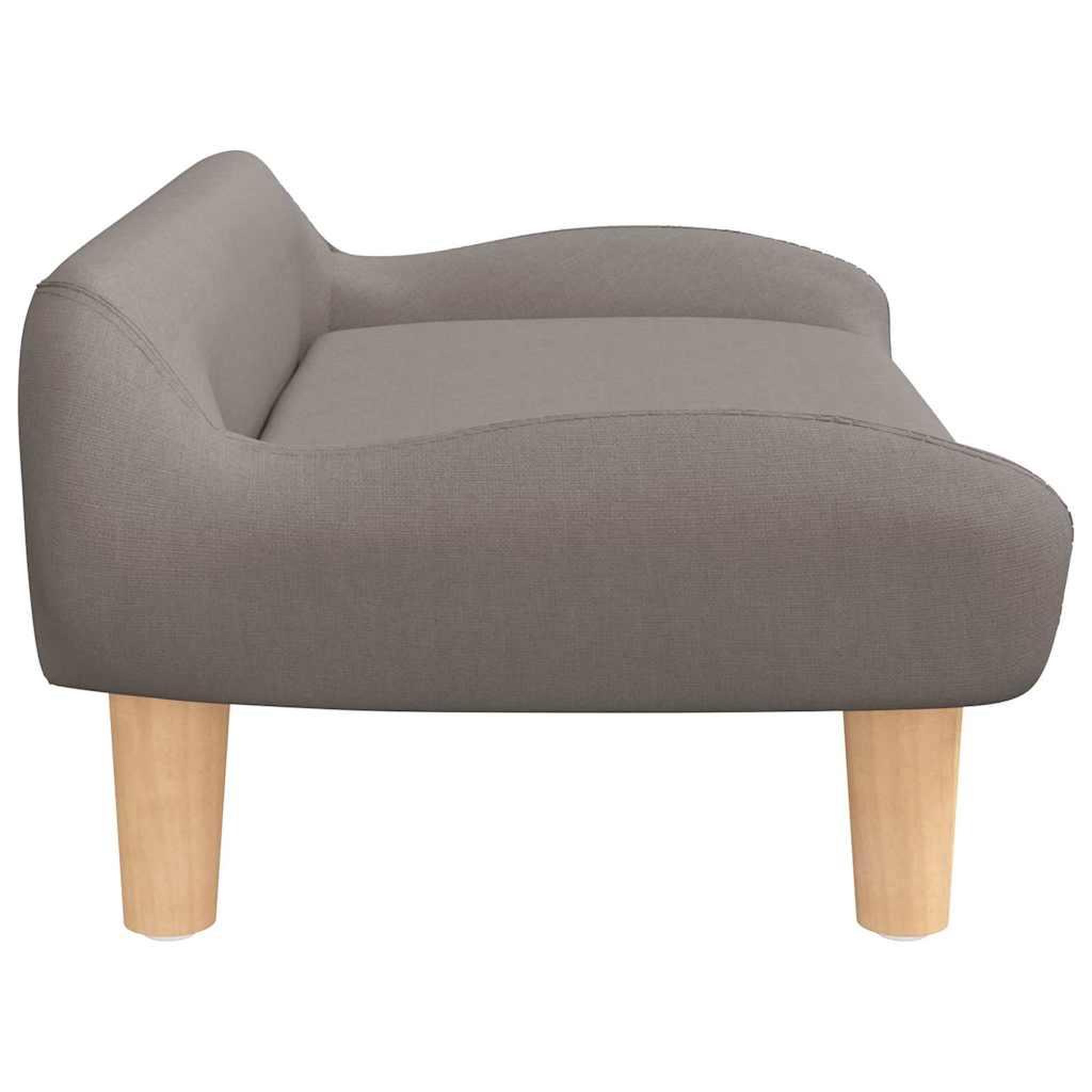 Voir la diapositive 4 : VIDAXL Lit pour chien taupe 70x40x24 cm tissu