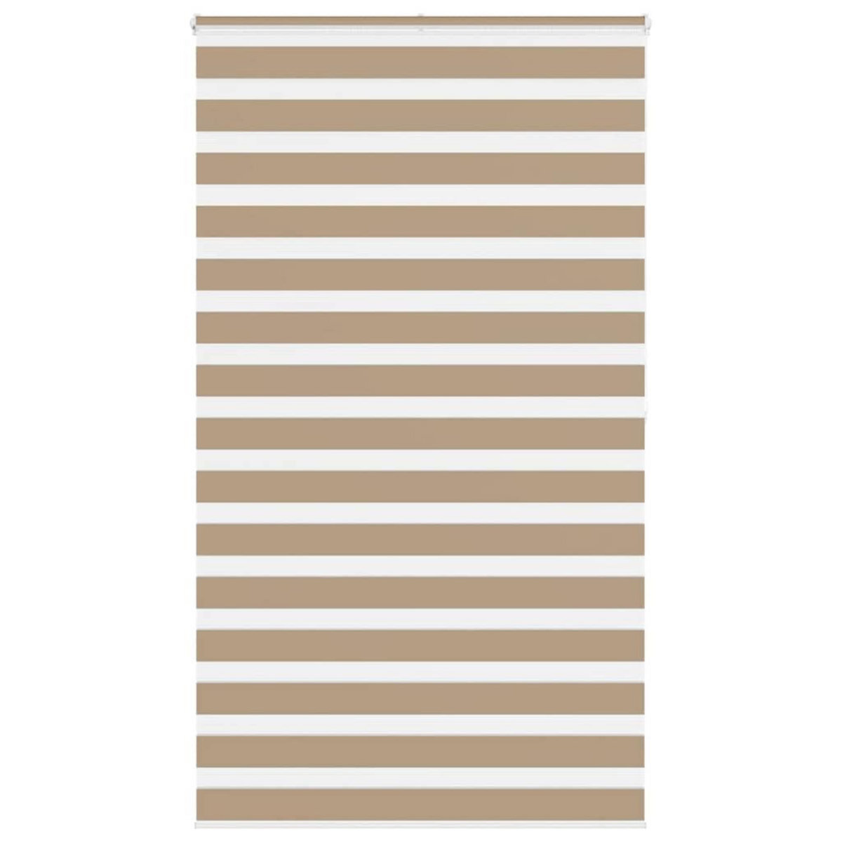 VIDAXL Store zebre marron sable largeur du tissu 125,9 cm polyester