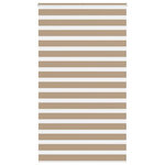 VIDAXL Store zebre marron sable largeur du tissu 125,9 cm polyester