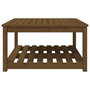 Voir la diapositive 5 : VIDAXL Table de jardin marron miel 82,5x82,5x45 cm bois massif de pin