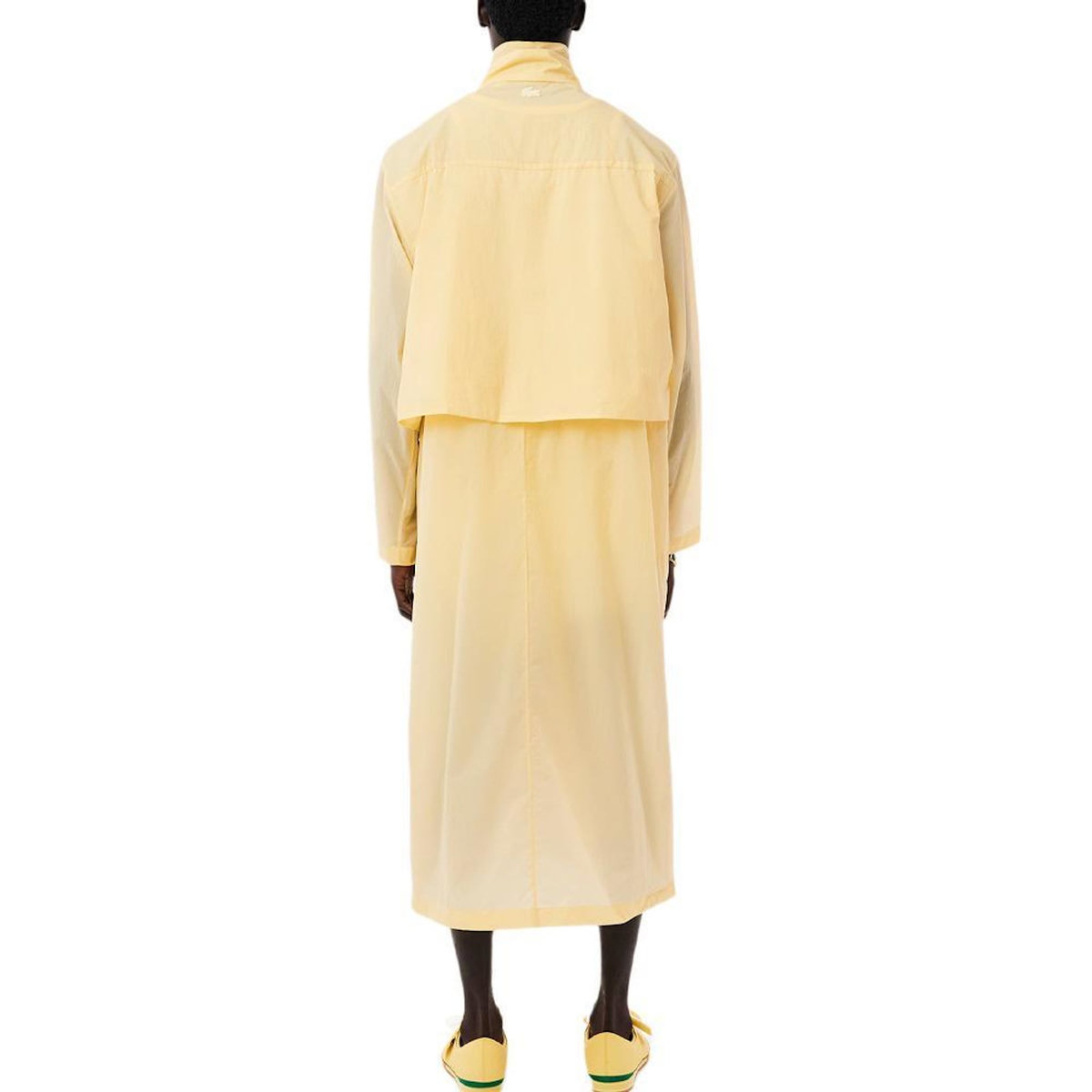 Lacoste Parka longue transparente  Homme LACOSTE défilé sur podium