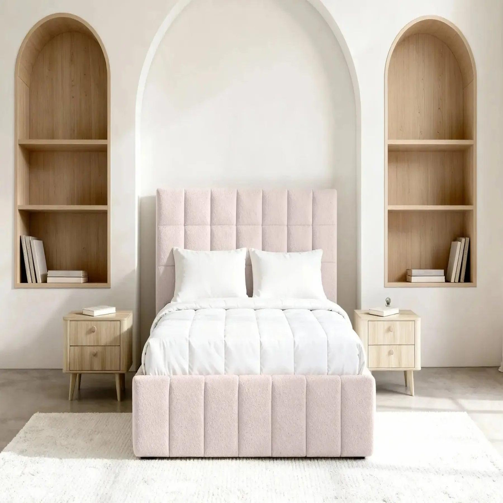 Voir la diapositive 3 : CASANOVA PARIS Florence - lit coffre tissu chenille