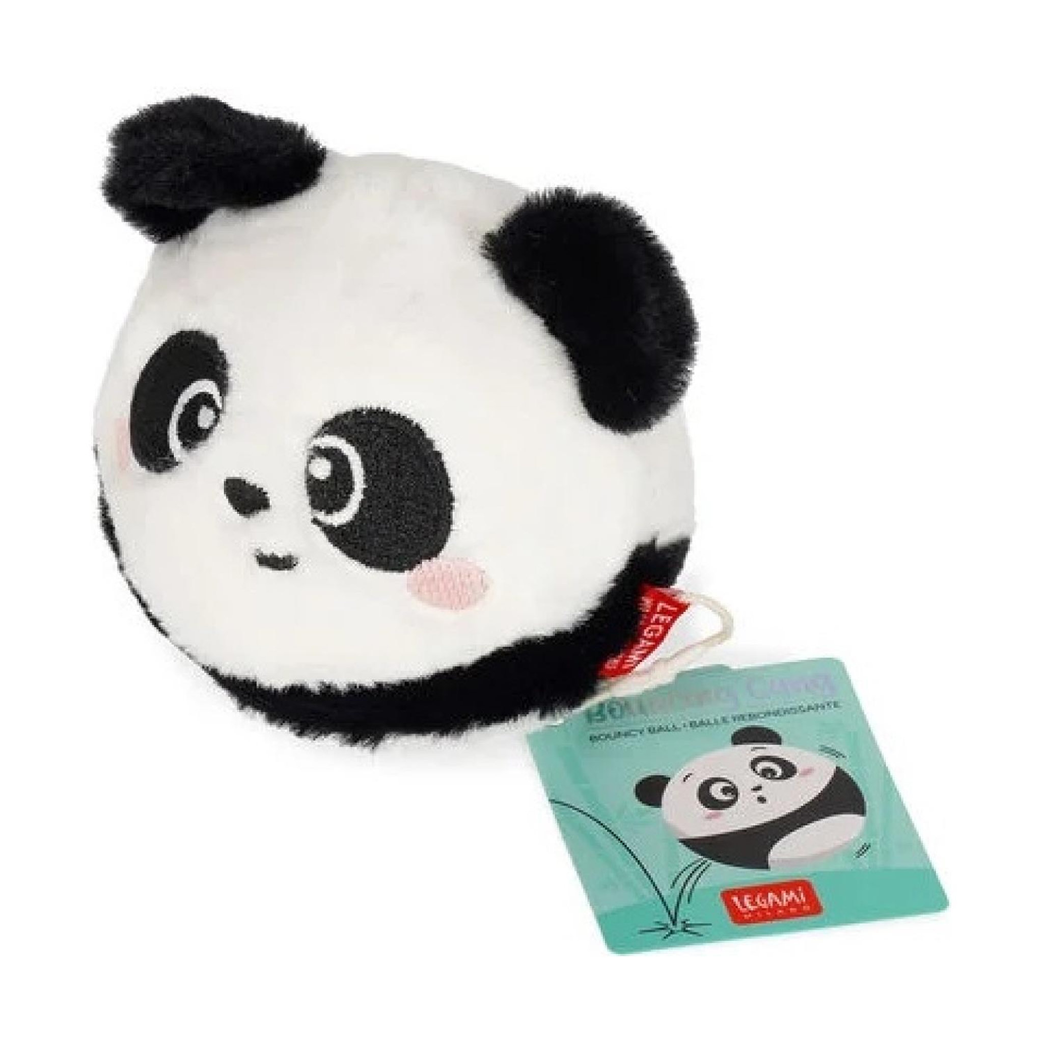 LEGAMI Boule rebondissante en peluche douce Panda