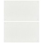 VIDAXL Planches à découper 2 pcs motif de bulles Verre trempé