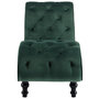 Voir la diapositive 3 : VIDAXL Chaise longue Velours Vert