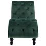 Voir la diapositive 3 : VIDAXL Chaise longue Velours Vert