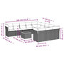 Voir la diapositive 6 : VIDAXL Salon de jardin avec coussins 12 pcs gris resine tressee