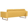 Voir la diapositive 5 : VIDAXL Canape a 3 places tissu jaune