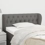 Voir la diapositive 1 : VIDAXL Tete de lit avec oreilles Gris fonce 103x23x78/88 cm Tissu