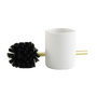 Voir la diapositive 2 : Paris Prix Brosse WC en Résine  Aquamarbre  36cm Blanc