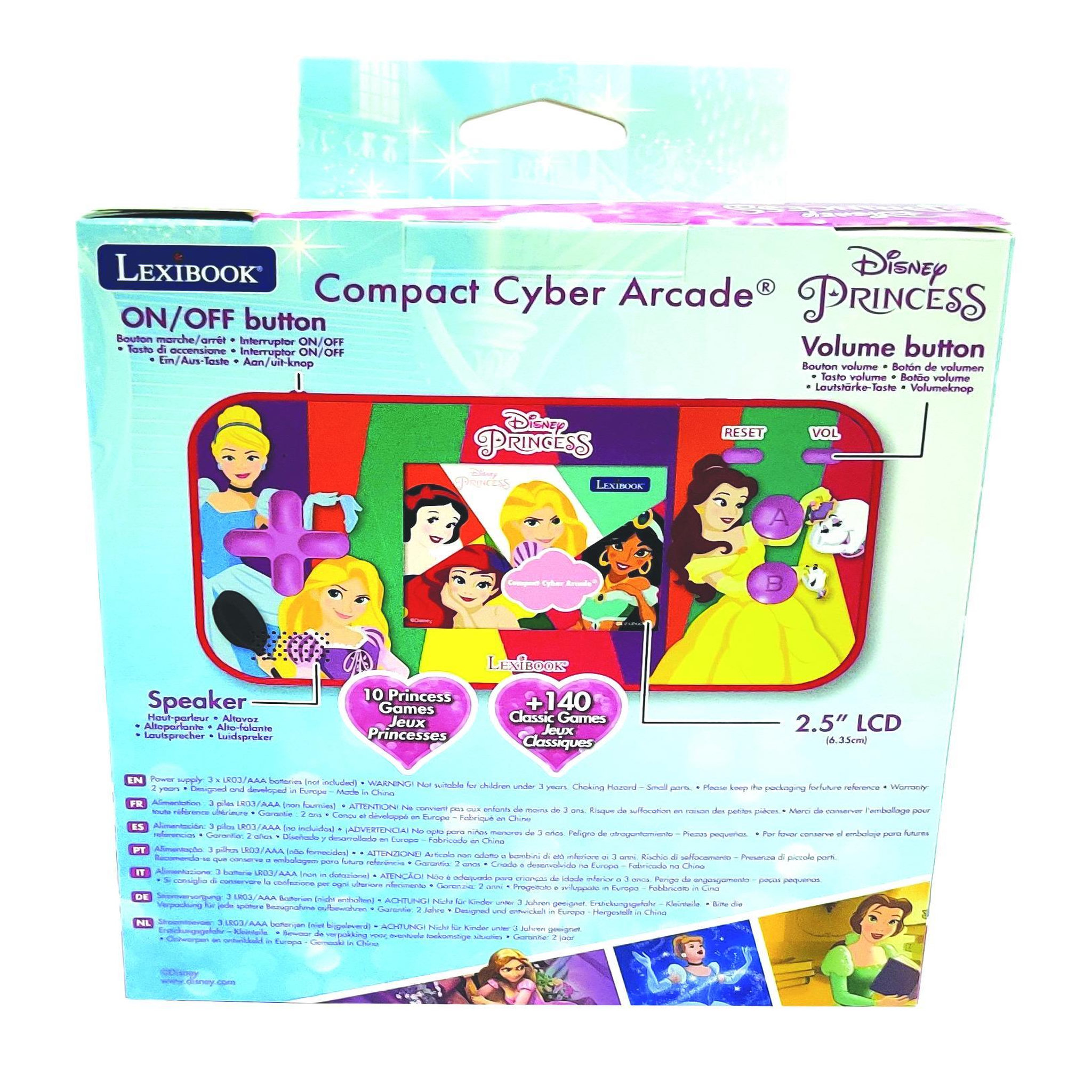Voir la diapositive 6 : Lexibook Console de jeux portable couleur Disney Princesse Cyber Arcade Pocket