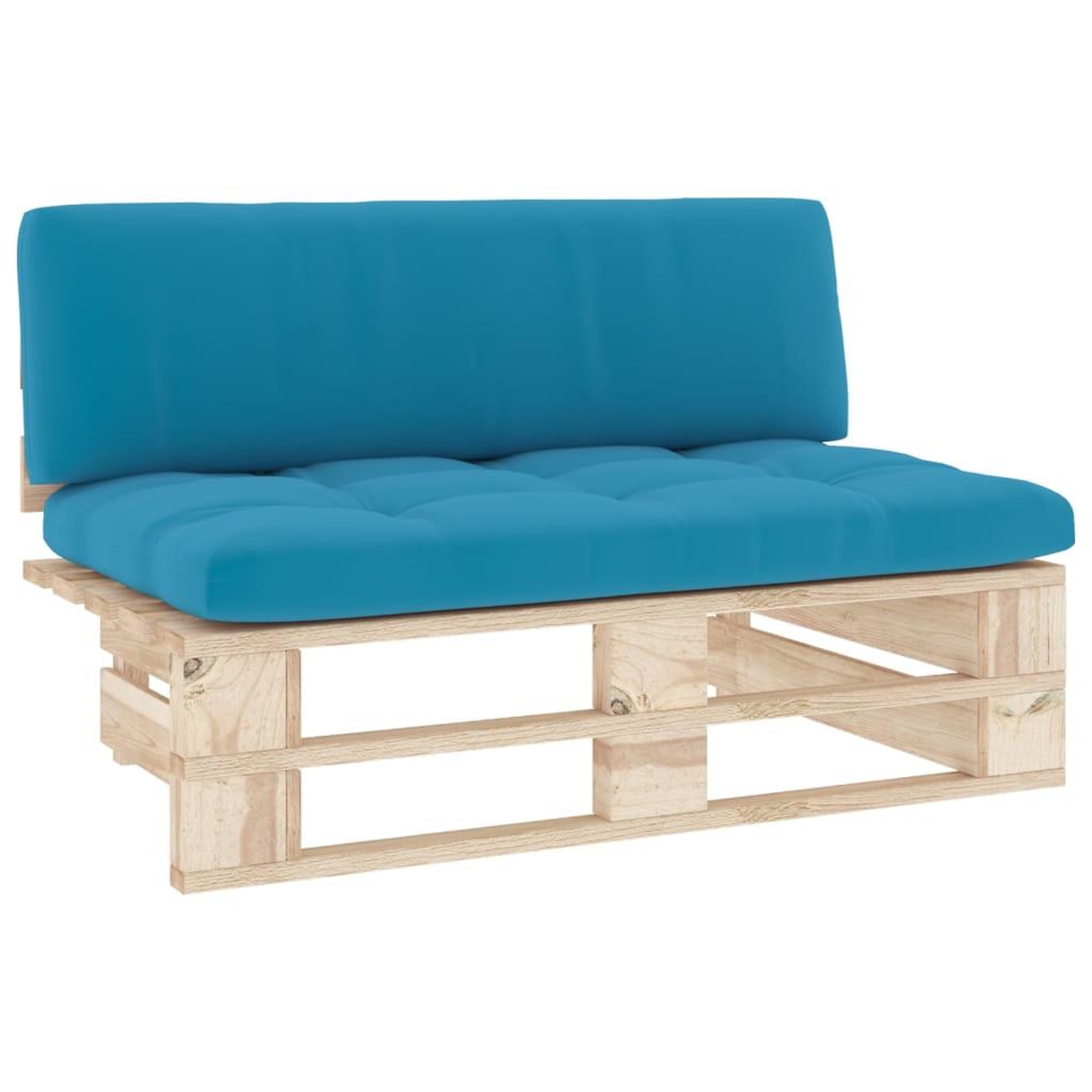 Voir la diapositive 2 : VIDAXL Canape central palette de jardin bois de pin impregne