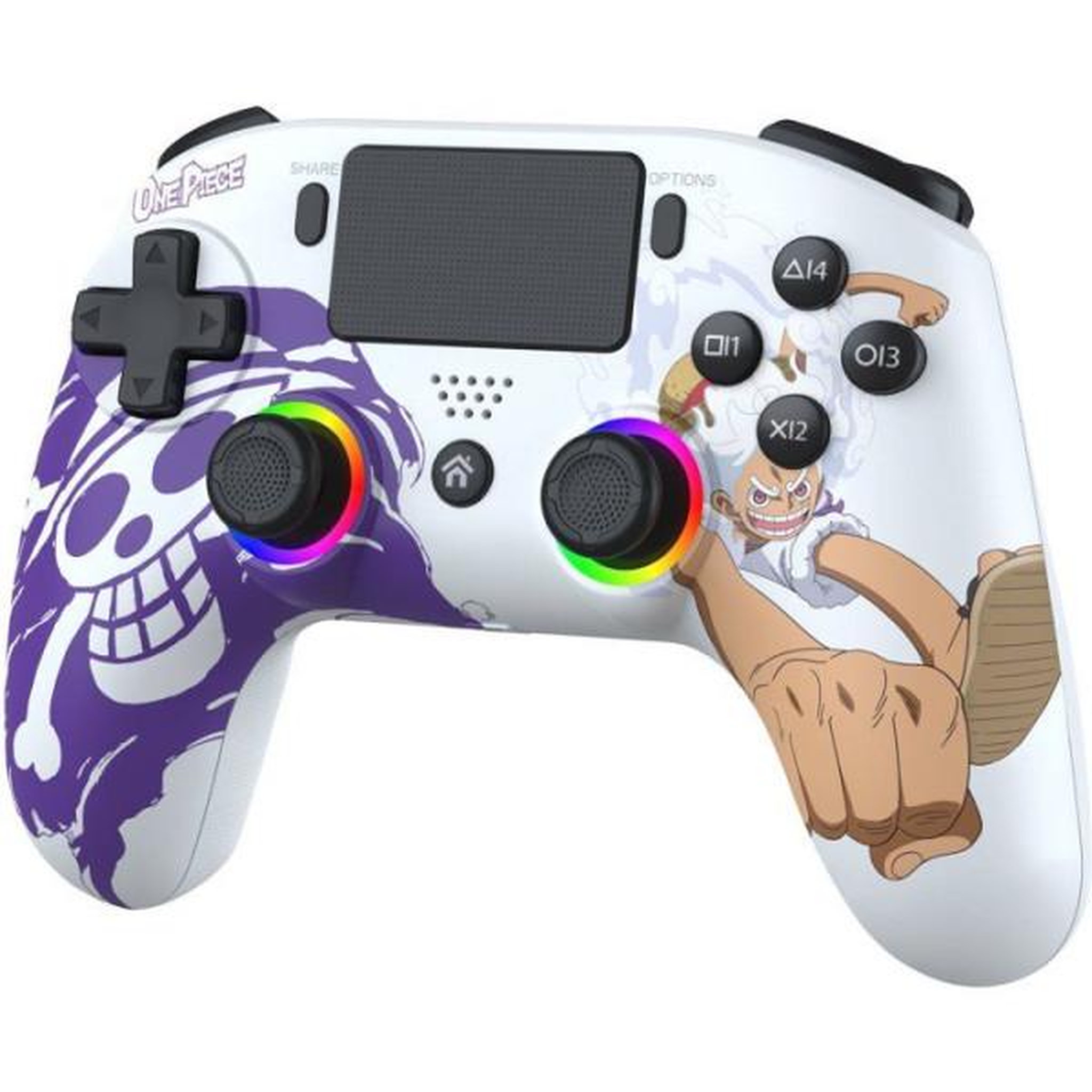 Voir la diapositive 2 : Subsonic Manette sans fil - PS5 / PC - One Piece Luffy Gear 5 - Bluetooth - Blanc - SUBSONIC