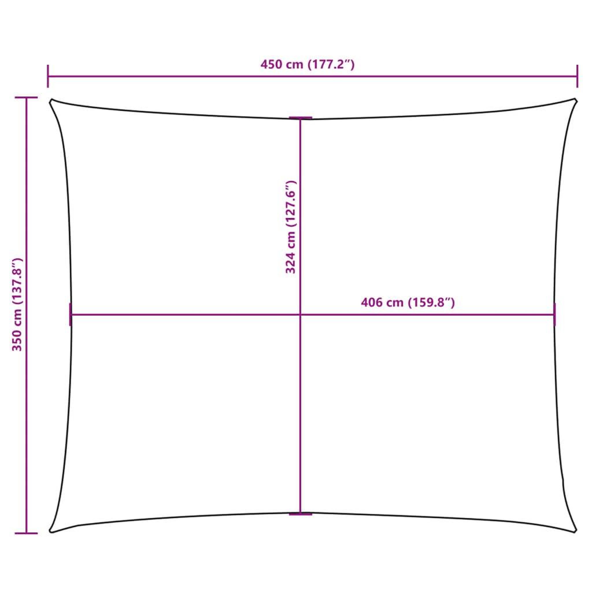 Voir la diapositive 6 : VIDAXL Voile de parasol tissu oxford rectangulaire 3,5x4,5 m taupe