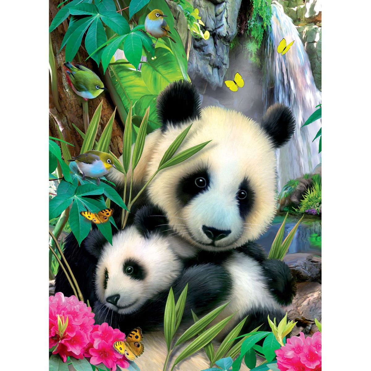 RAVENSBURGER Puzzle 300 pièces XXL - Charmants pandas