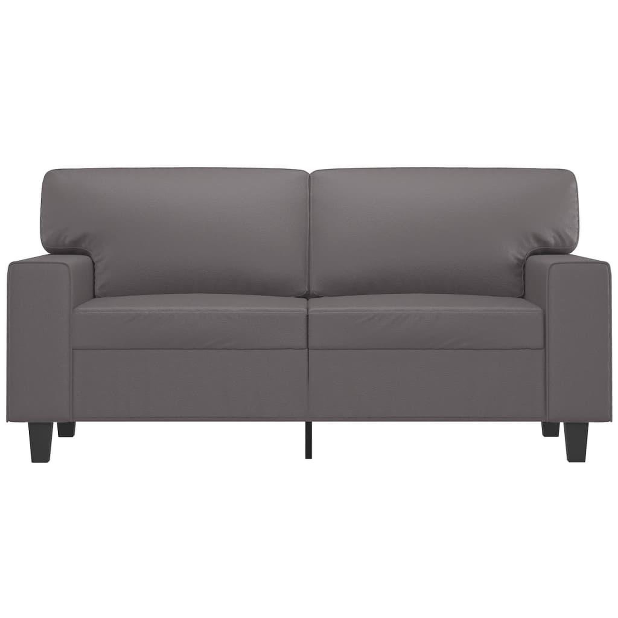 Voir la diapositive 3 : VIDAXL Canape a 2 places Gris 120 cm Similicuir