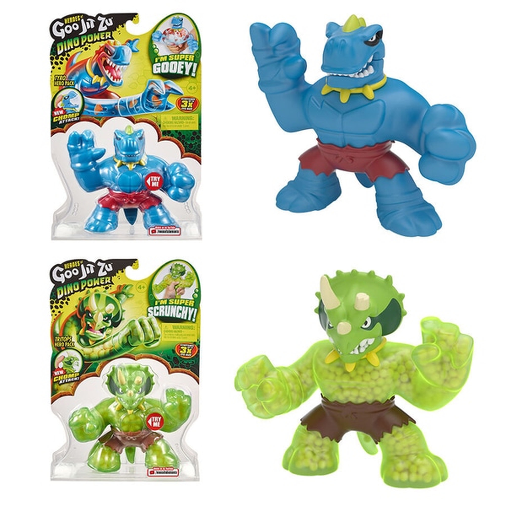 Voir la diapositive 3 : MOOSE TOYS FIGURINES 11 CM SAISON DINO GOO JIT ZU SAISON 3