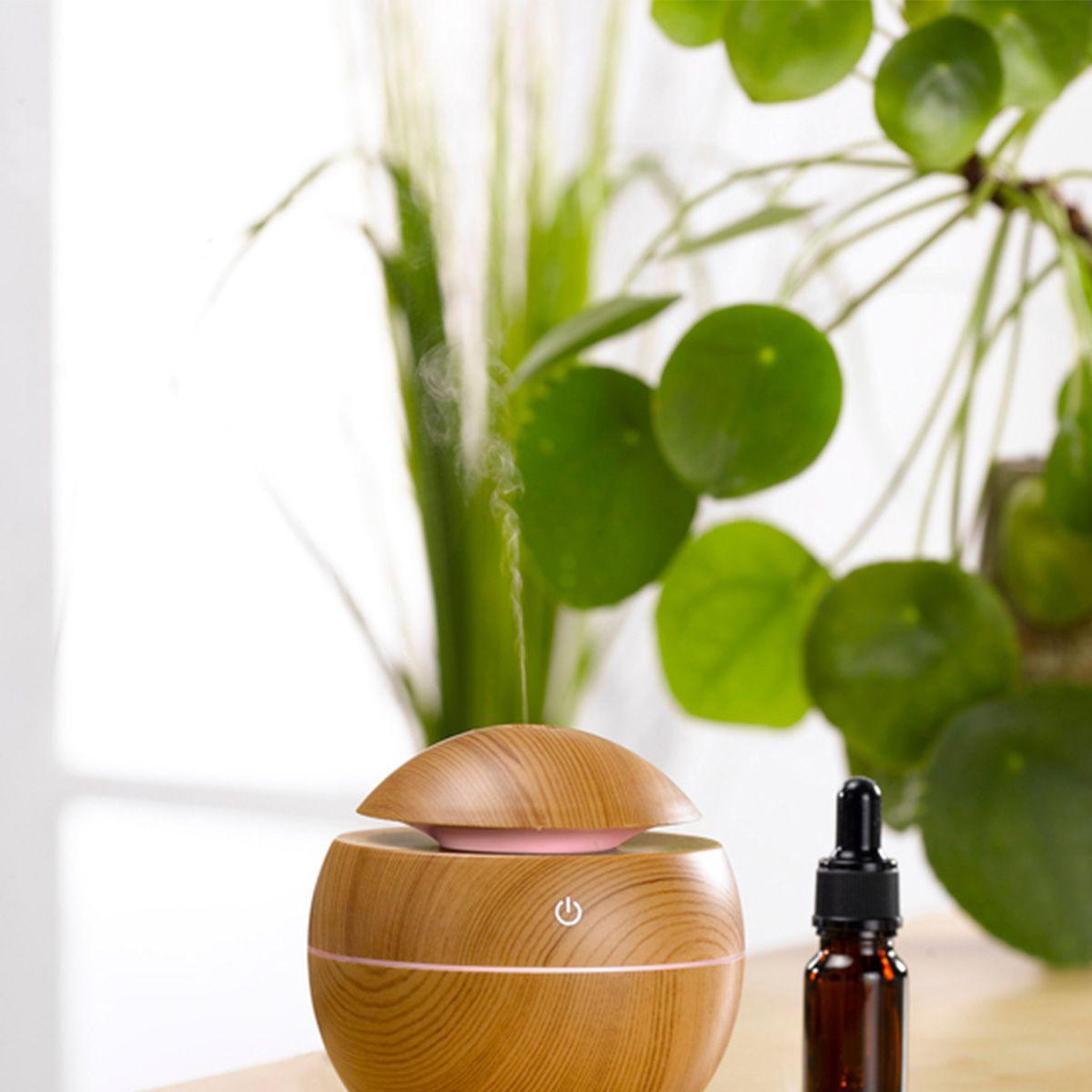 Voir la diapositive 4 : HOMEA Diffuseur de Parfum Électrique  Boule  130ml Naturel