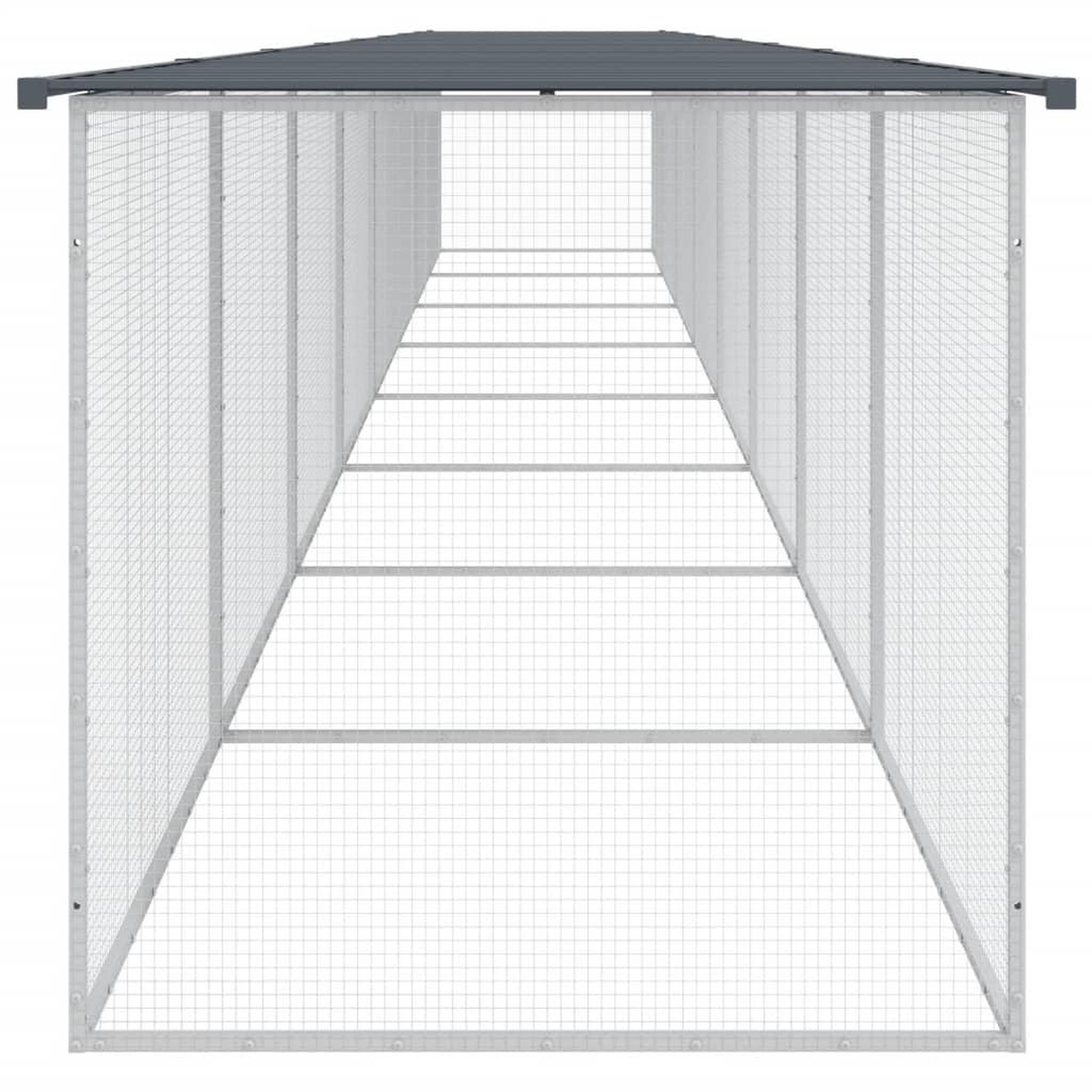 Voir la diapositive 4 : VIDAXL Poulailler avec toit anthracite 803x98x90 cm acier galvanise