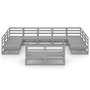 Voir la diapositive 3 : VIDAXL Salon de jardin 11 pcs bois de pin massif