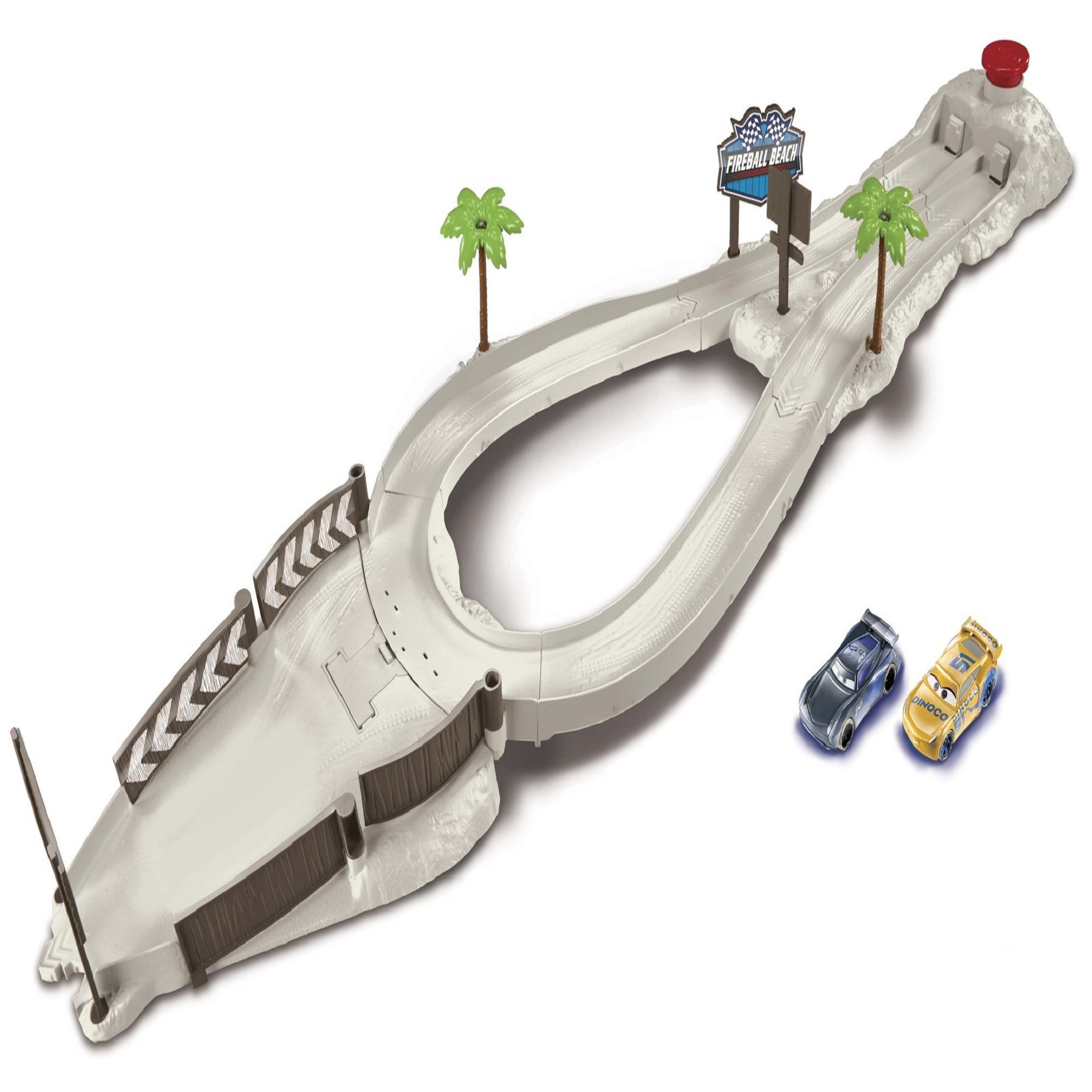 Voir la diapositive 1 : MATTEL Coffret piste + 2 voitures Fireball Beach Racers - Cars